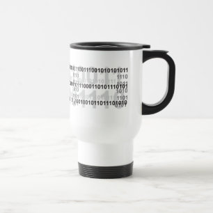Caneca Térmica desenho de código binário
