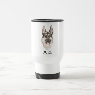 Caneca Térmica Desenho de german shepherd personalizado