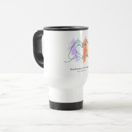 Caneca Térmica Desenho de Orgulho do Coração Universal de Bondade
