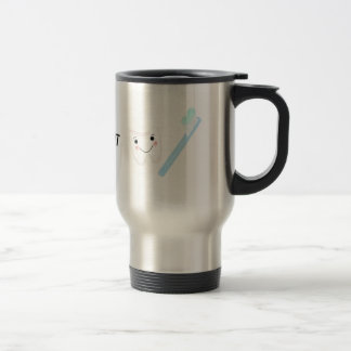 Caneca Térmica Desenho Dental, Dente e Escova de Dentes