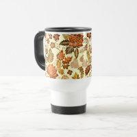Desenho Floral Heritage Cobre Dourado Quente