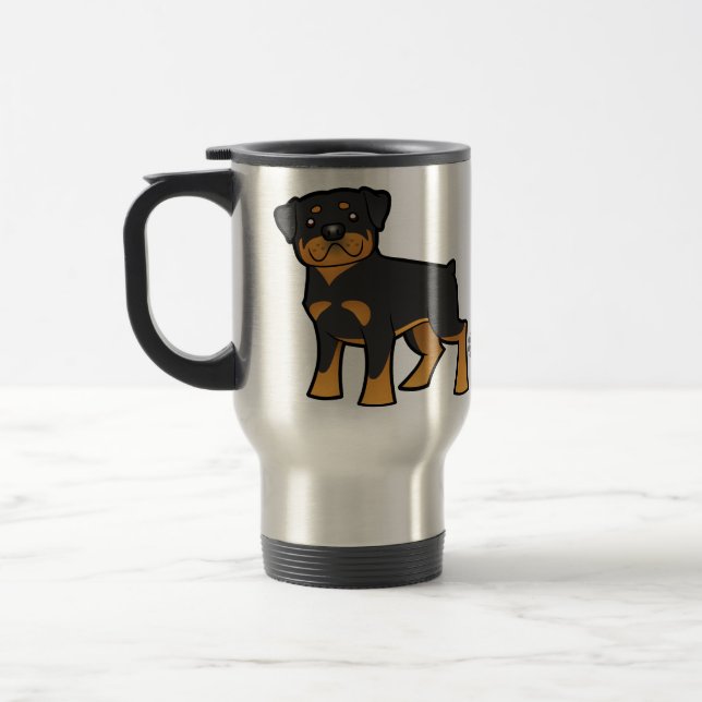 Caneca Térmica Desenhos animados Rottweiler (Esquerda)