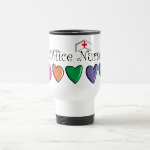 Caneca Térmica Design 3D dos corações da Multi-Cor da enfermeir