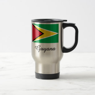 Caneca Térmica Design da bandeira de Guyana