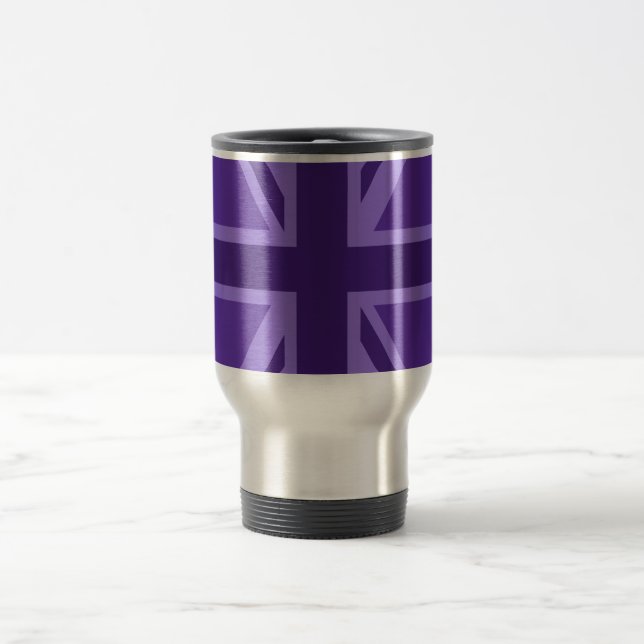 Caneca Térmica Design da bandeira Roxo Union (Centro)