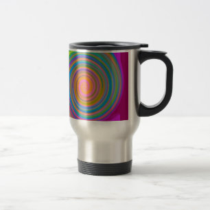 Caneca Térmica Design de espiral colorida