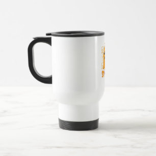 Caneca Térmica Design de Halloween Fantasma Laranja Fofo Temporad