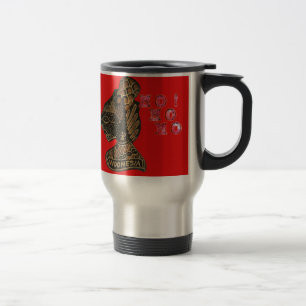 Caneca Térmica Design de Hohoho na canvas Vermelha da Indonésia S