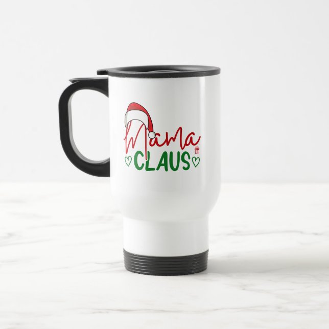 Caneca Térmica Design de Natal Mama Claus-60094 (Esquerda)