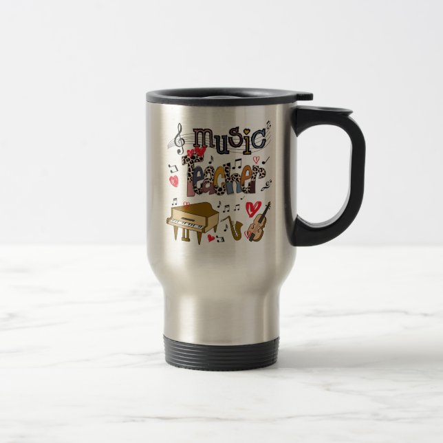 Caneca Térmica Design de Sublimação de Professores de Música, Pro (Direita)