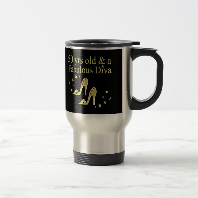 Caneca Térmica DESIGN DIVA Dourado 50 E FABULOSO (Direita)