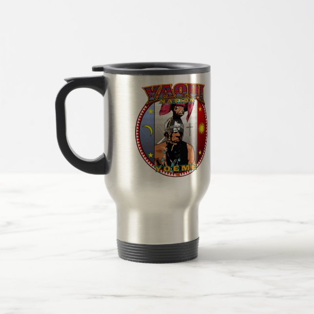 Caneca Térmica Design do dançarino dos cervos de Yaqui Yoeme (Esquerda)
