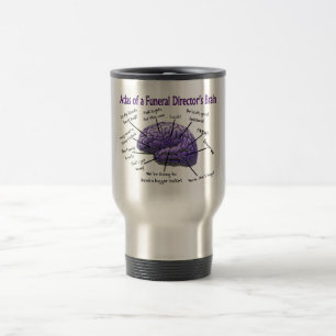 Caneca Térmica Design engraçado do cérebro do diretor