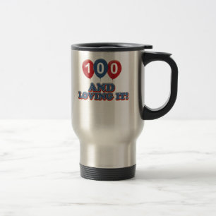 Caneca Térmica Design legal do aniversário das pessoas de 100