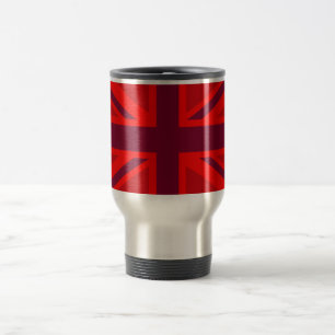 Caneca Térmica Design vermelho de Union Jack do acento