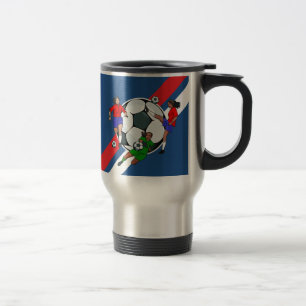 Caneca Térmica Designer de Futebol de Meninas Personalizadas