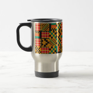 Caneca Térmica Designer Tribal do Kente Africano Cloth