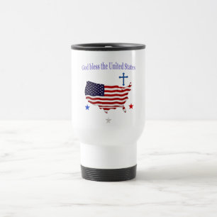 Caneca Térmica Deus abençoe dos EUA