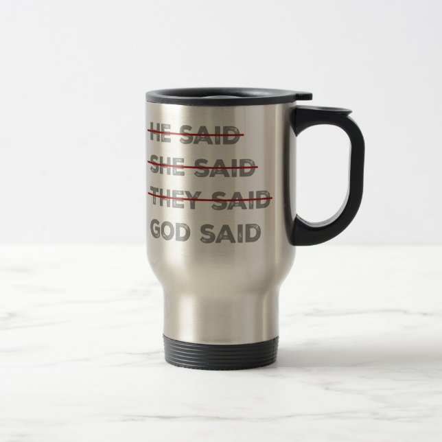 Caneca Térmica Deus tem a palavra final (Direita)