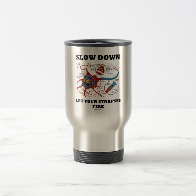 Caneca Térmica Devagar Deixe Suas Sinapses Disparem Neuron / Syna (Centro)