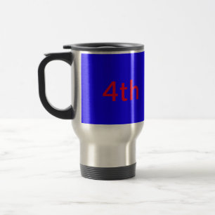 Caneca Térmica Dia americano vermelho preto 4 de julho adicionar