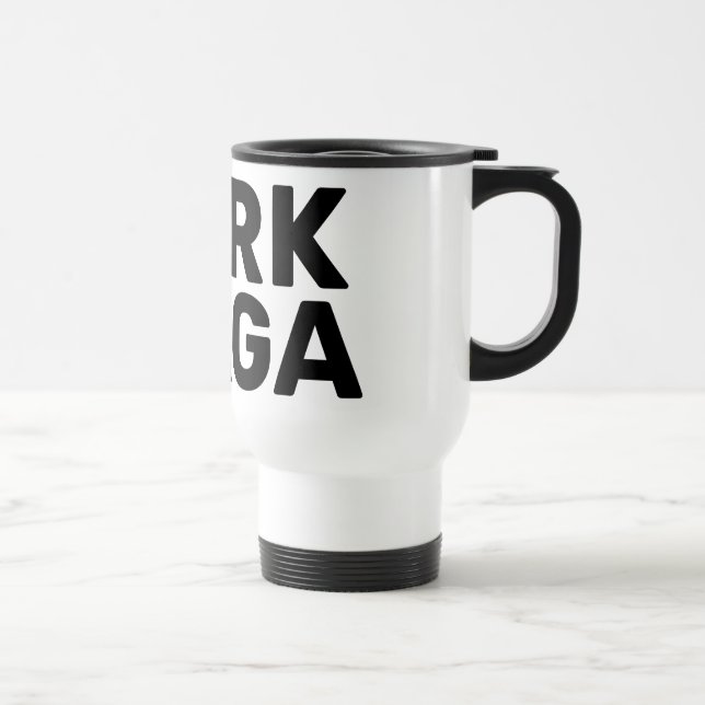 Caneca Térmica Dia de as Bruxas engraçado Dark Maga Trump 2024 (Direita)