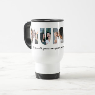 Caneca Térmica Dia de as mães de Cotação de Colagem de Fotos M