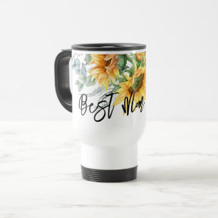 Caneca Térmica Dia de as mães Girassol Eucalyptus Melhor Mãe