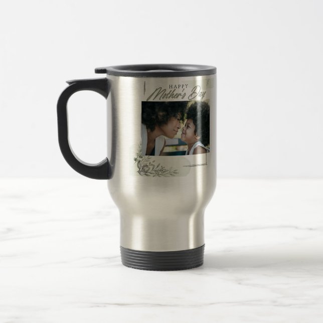 Caneca Térmica Dia de as mães personalizado de fotos (Esquerda)