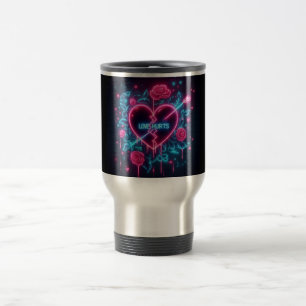 Caneca Térmica Dia de os namorados Ama Machuca Neon Heart