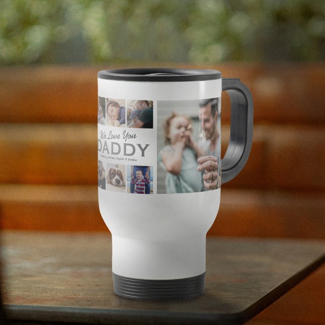 Caneca Térmica Dia de os pais de Fotografias Personalizado (Criador carregado)