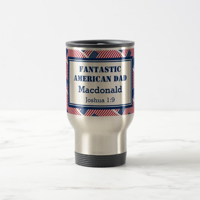 Caneca Térmica Dia de os pais FANTÁSTICO AMERICANO Personalizado (Centro)