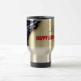 Caneca Térmica DIA DE TRABALHO FELIZ Personalizado Escritura de