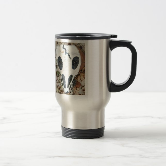Caneca Térmica dia del muertos crânio pintado (Direita)