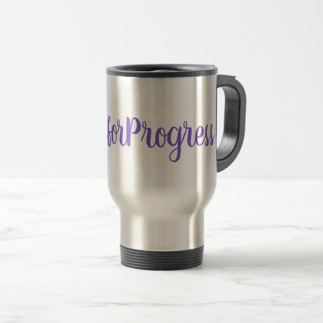 Caneca Térmica Dia Internacional das Mulheres #PressforProgress H (Frente Esquerda)
