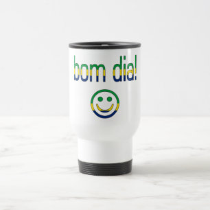 Caneca Térmica Diâmetro de Bom! Cores da bandeira de Brasil