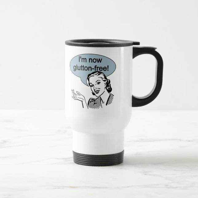 Caneca Térmica Dieta Humorística Livre de Glutton (Direita)