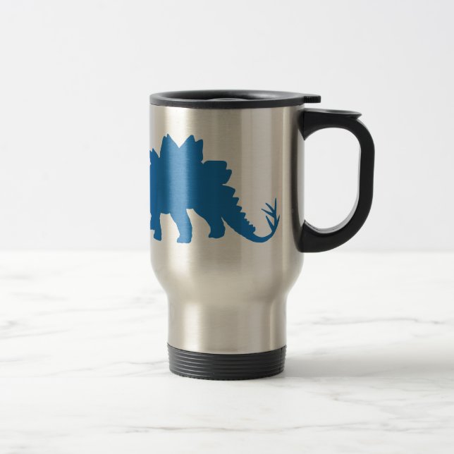 Caneca Térmica Dinossauro Azul (Direita)
