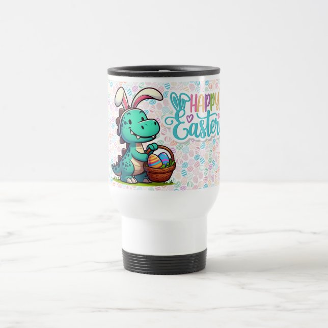 Caneca Térmica Dinossauro bonito, coelho da Páscoa (Centro)