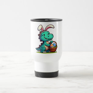 Caneca Térmica Dinossauro bonito, coelho da Páscoa