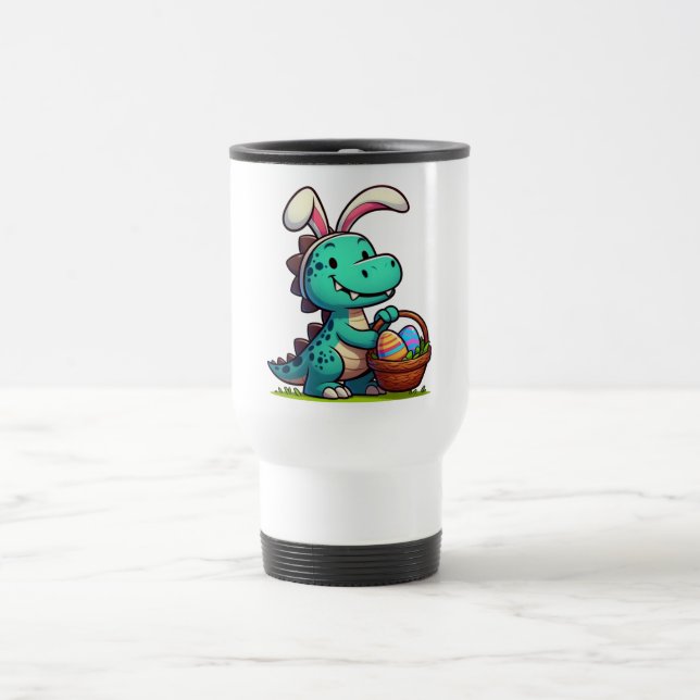 Caneca Térmica Dinossauro bonito, coelho da Páscoa (Centro)