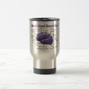 Caneca Térmica Diretor Funerário/Mortican Funny Brain Design
