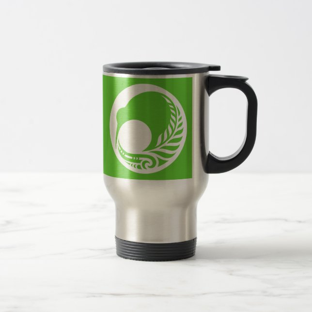 Caneca Térmica Disco da samambaia do quivi (Direita)
