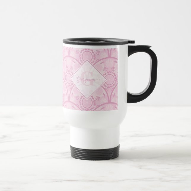 Caneca Térmica Disquete Personalizado Em Deco De Arte De Mandala  (Direita)
