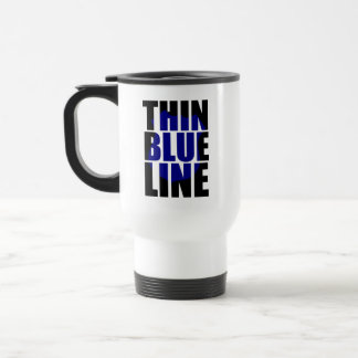 Caneca Térmica Distintivo de Apoio à Polícia Thin Blue Line