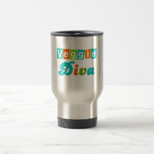 Caneca Térmica Diva retro do vegetariano