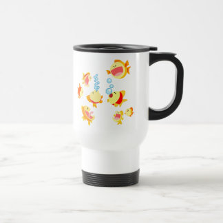 Caneca Térmica Diversão Do Tanque De Peixe (Peixe De Cartoon)