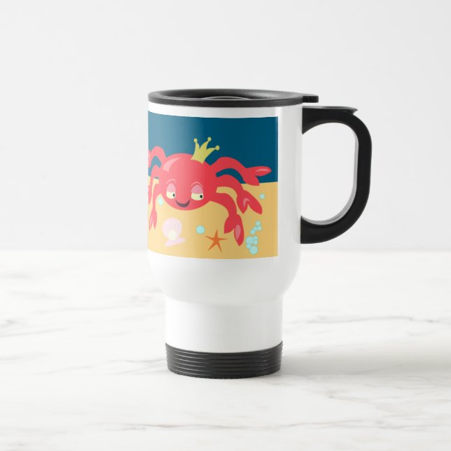Caneca Térmica Diversão Sassy só um cartoon de caranguejo (Direita)