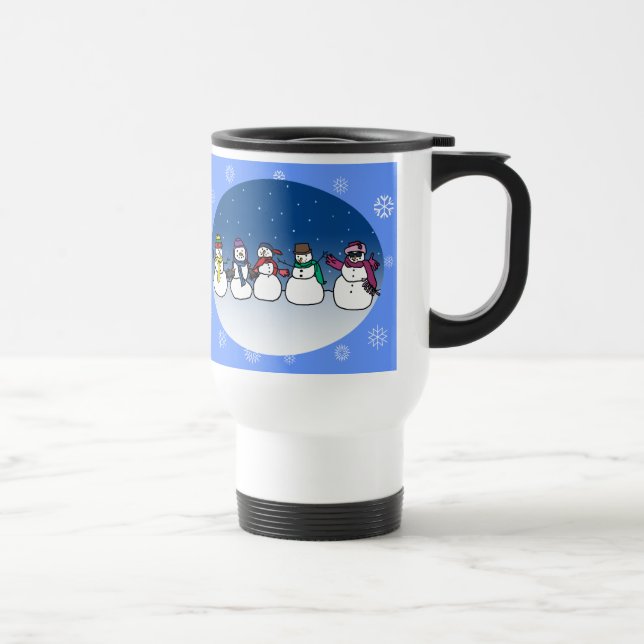 Caneca Térmica Divertimento do boneco de neve (Direita)