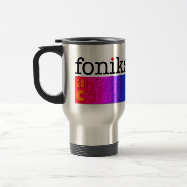 Caneca Térmica divertimento do iz dos foniks (Esquerda)